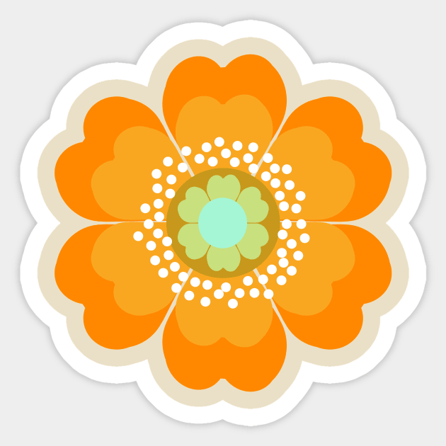 70s flower Sticker by andrealauren